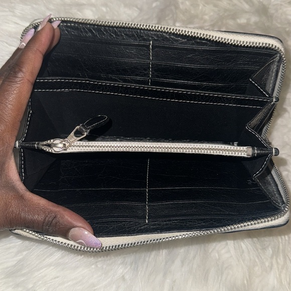 Balenciaga Fall 2016 blue stripes wallet pre-owned used - Picture 6 of 13